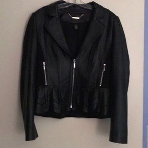 White House Black Market -  Black Leather Jacket